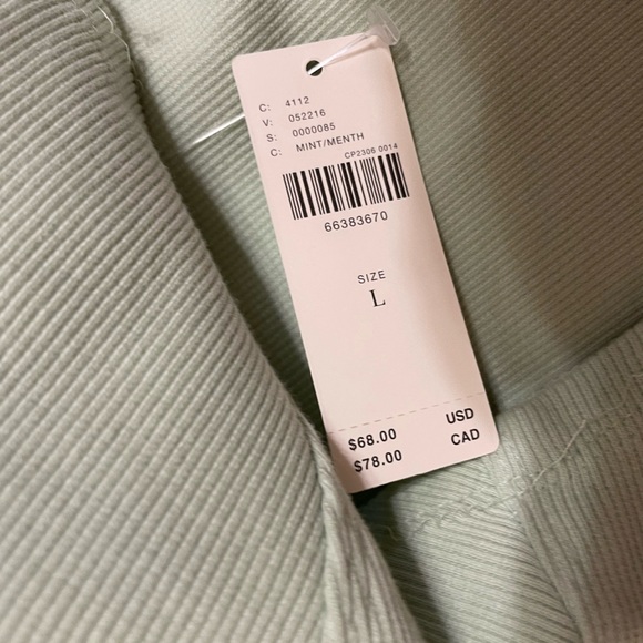 Anthropologie by Anthropologie NWT Ribbed Corset Tank L Large - Picture 6 of 9